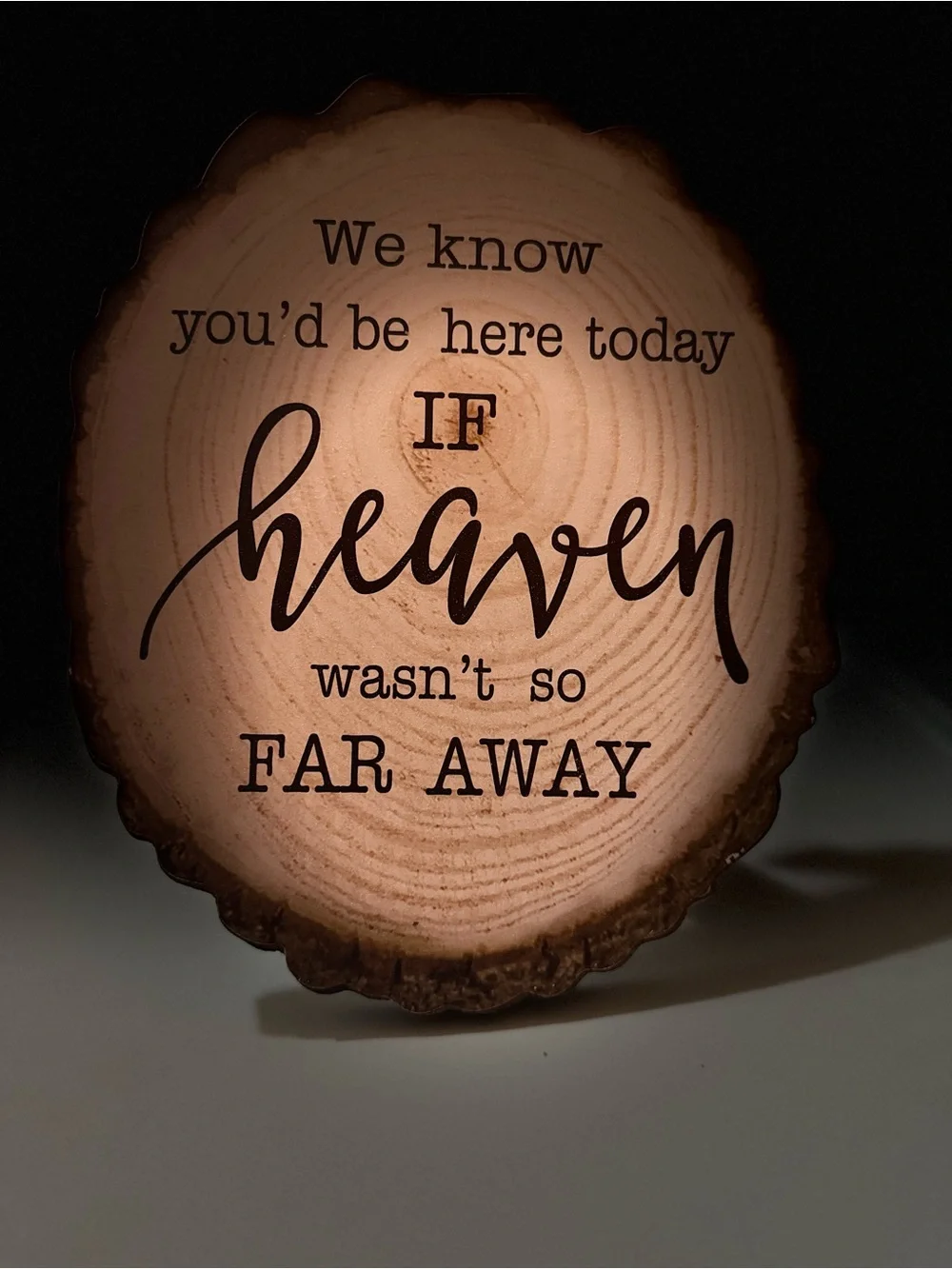 Wood Slice Sign